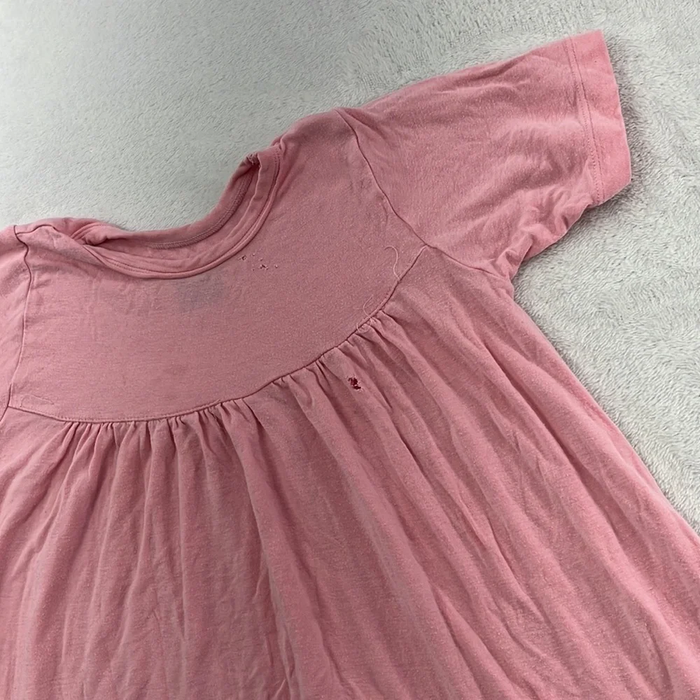PLAY Kickee Pants 3T Bamboo Pink‎ Ruffle Short Sleeve Swing Dress